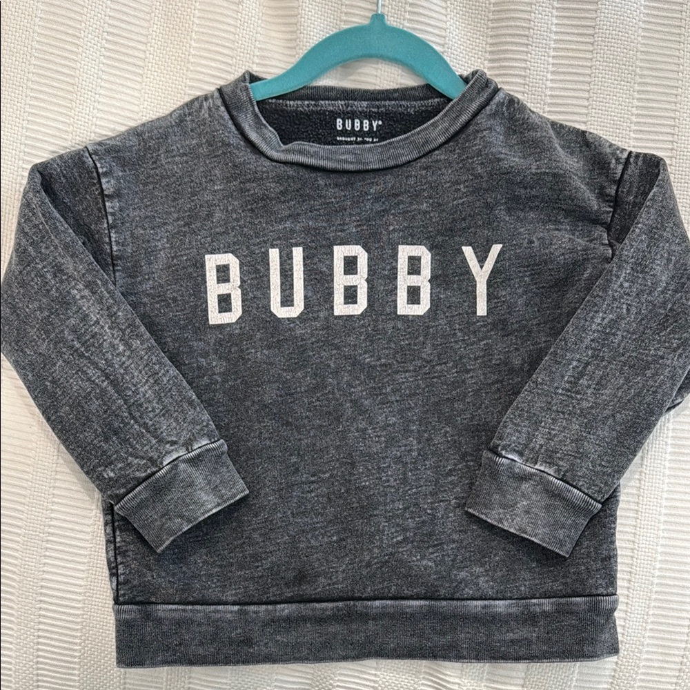 EXCELLENT CONDITION Kids Gray Sweatshirt “bubby”